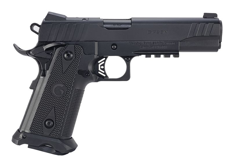 EAA Witness2311 Pistol 395040, 45 ACP, 5in, Black Serrated Slide & Polymer Frame w/Picatinny Rail & Beavertail Black Checkered Polymer Grips, Black Finish, 11 Rds
