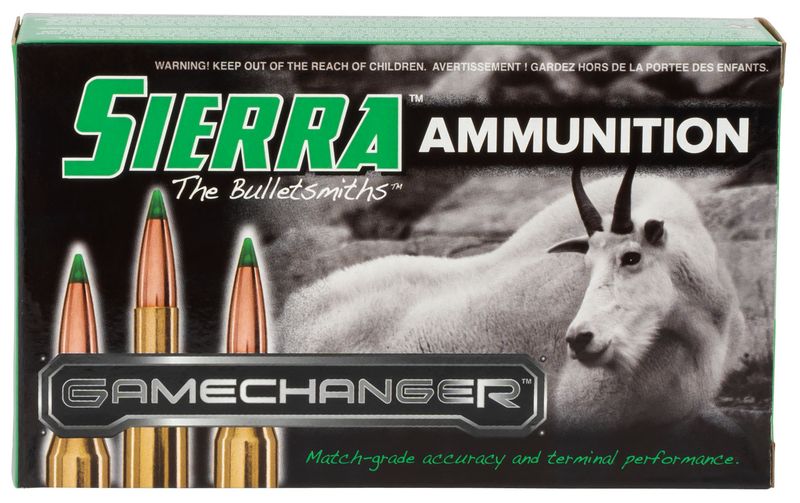 Sierra Bullets GameChanger Rifle Ammunition A455008, 7mm Rem, Sierra Tipped GameKing, 150  GR, 3000  fps, 20 Rd/bx