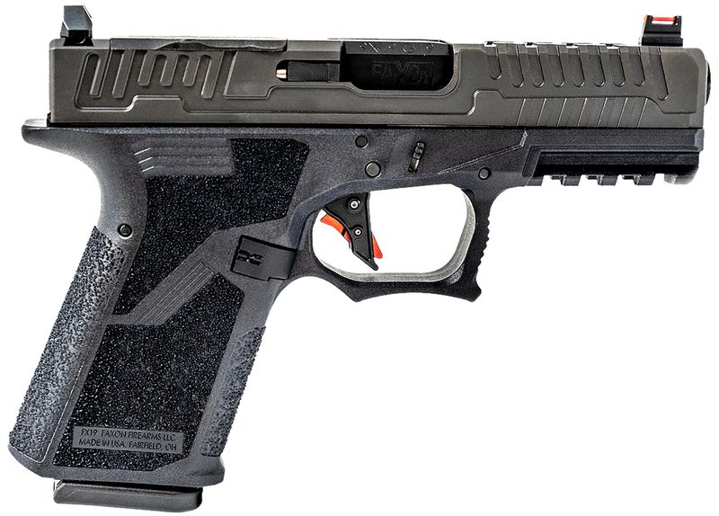 Faxon FX-19 Patriot Optic Ready Pistol FX19P, 9mm Luger, Black Finish, 15 Rds