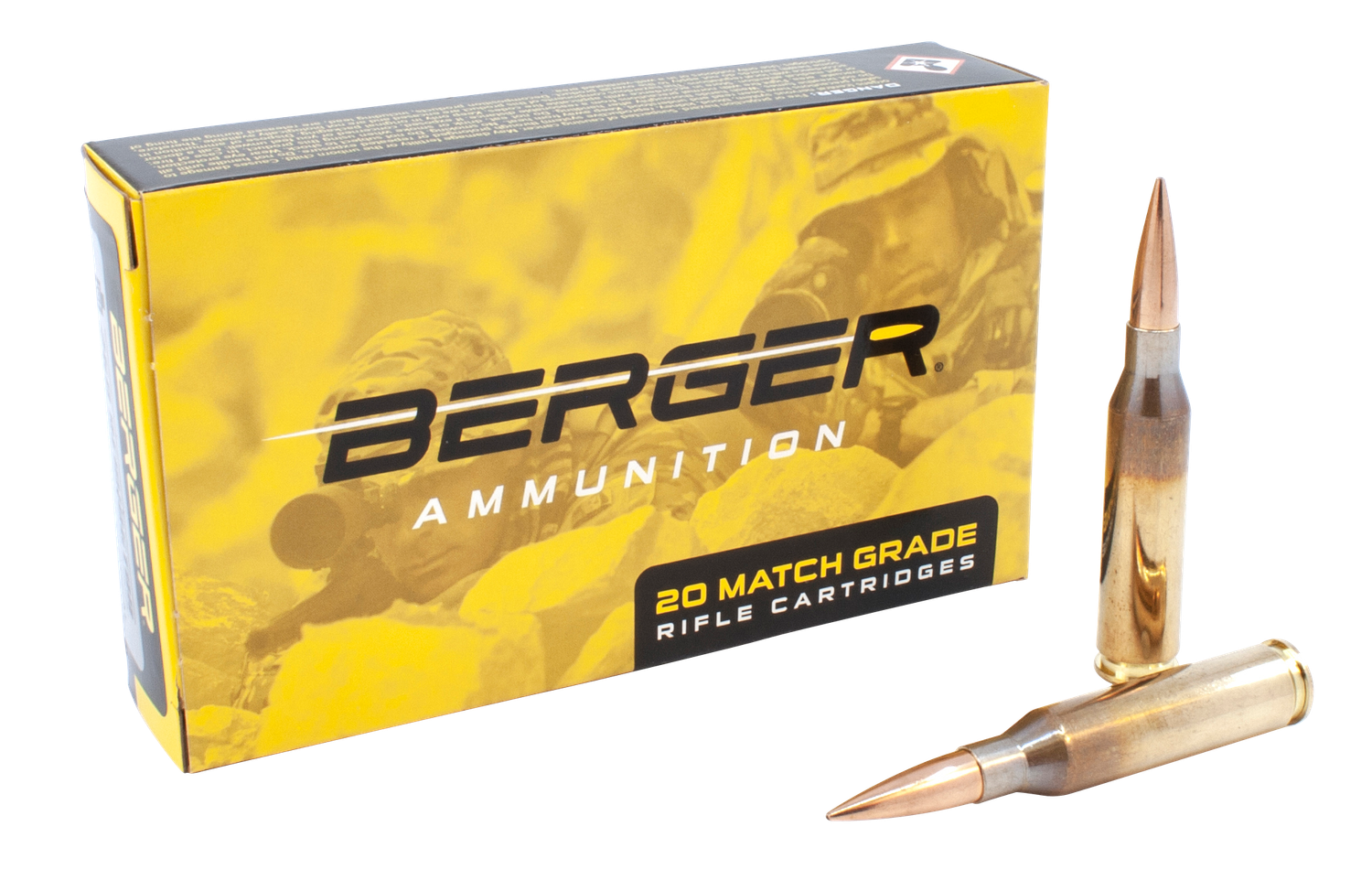 Berger Rifle Ammunition 30020, 260 Remington, Berger Hybrid OTM, 130 Gr, 2847 fps, 20 Rds