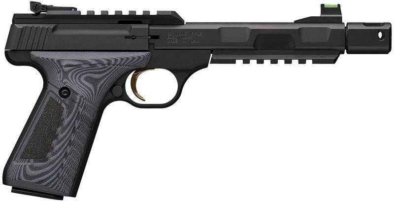 Browning Buck Mark Contour Pro Pistol 051597490, 22 LR, 5.90in, Black/Gray G10, Matte Black Finish, 10 Rds