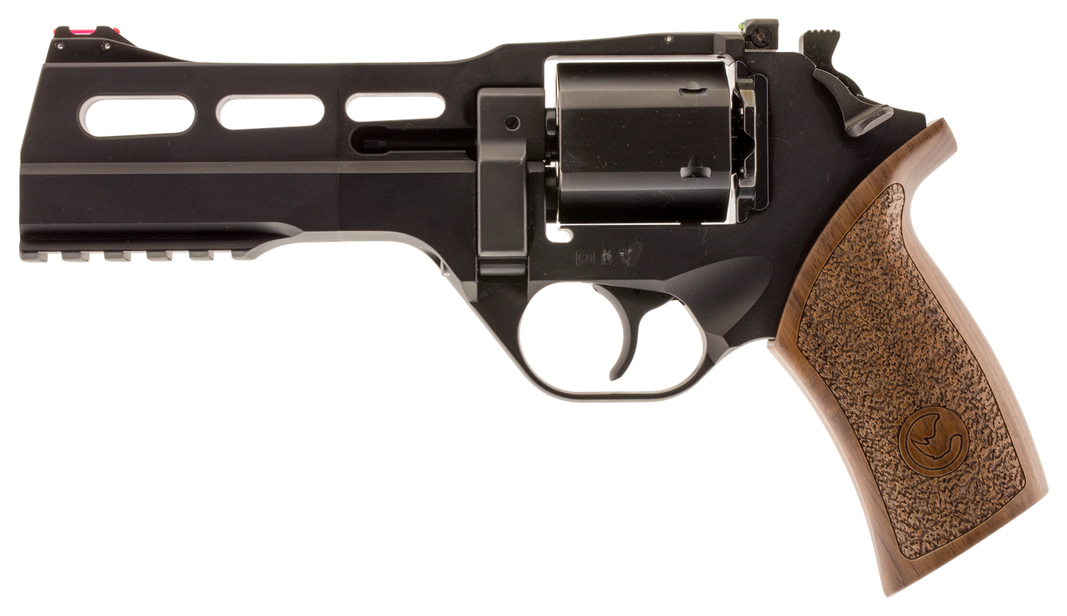 Chiappa Rhino 50SAR Revolver CF340246, 357 Magnum, 5", Walnut Grips, Black Finish, 6rd