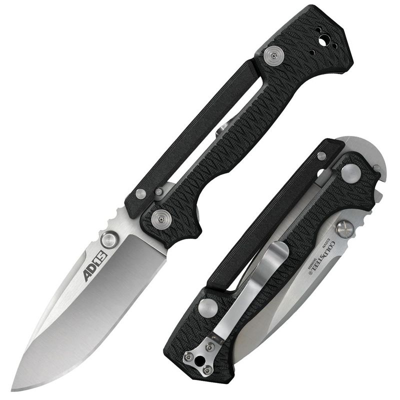 Cold Steel AD-15 Folding Knive, Drop Point, Plain Edge (58SQB)