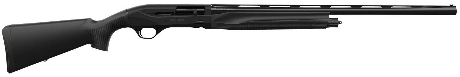 RETAY GORDION Left Hand 12G 28 BLK Shotgun GORBLK28L, 12 Gauge, 28", 3" Chmbr, Matte Black Anodized Aluminum Receiver Black Synthetic Stock