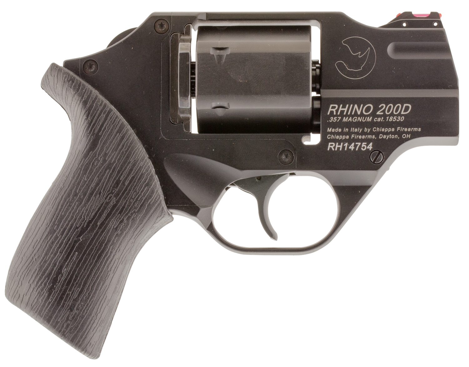 Chiappa Rhino Double Action Revolver CF340217, 357 Mag, 2", Black Rubber Grip, Blued Finish, 6 Rd