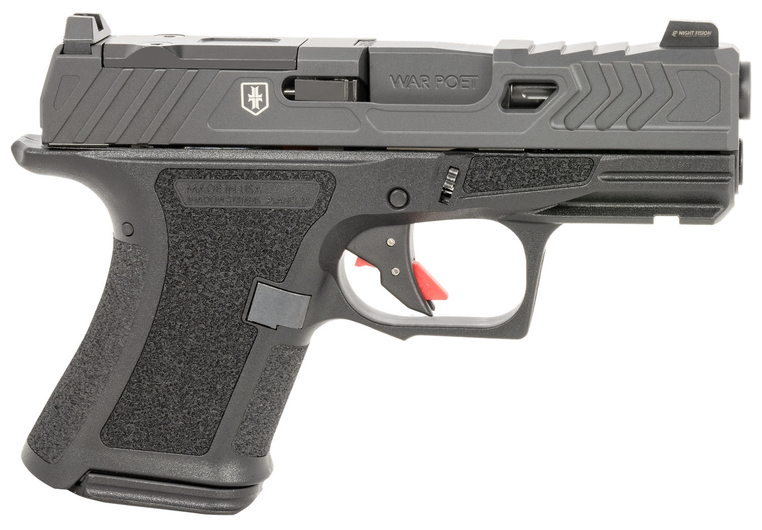 Shadow Systems CR920 War Poet Optic Ready Pistol SS4084, 9mm Luger, 3.40in, Black Finish, 10 Rds