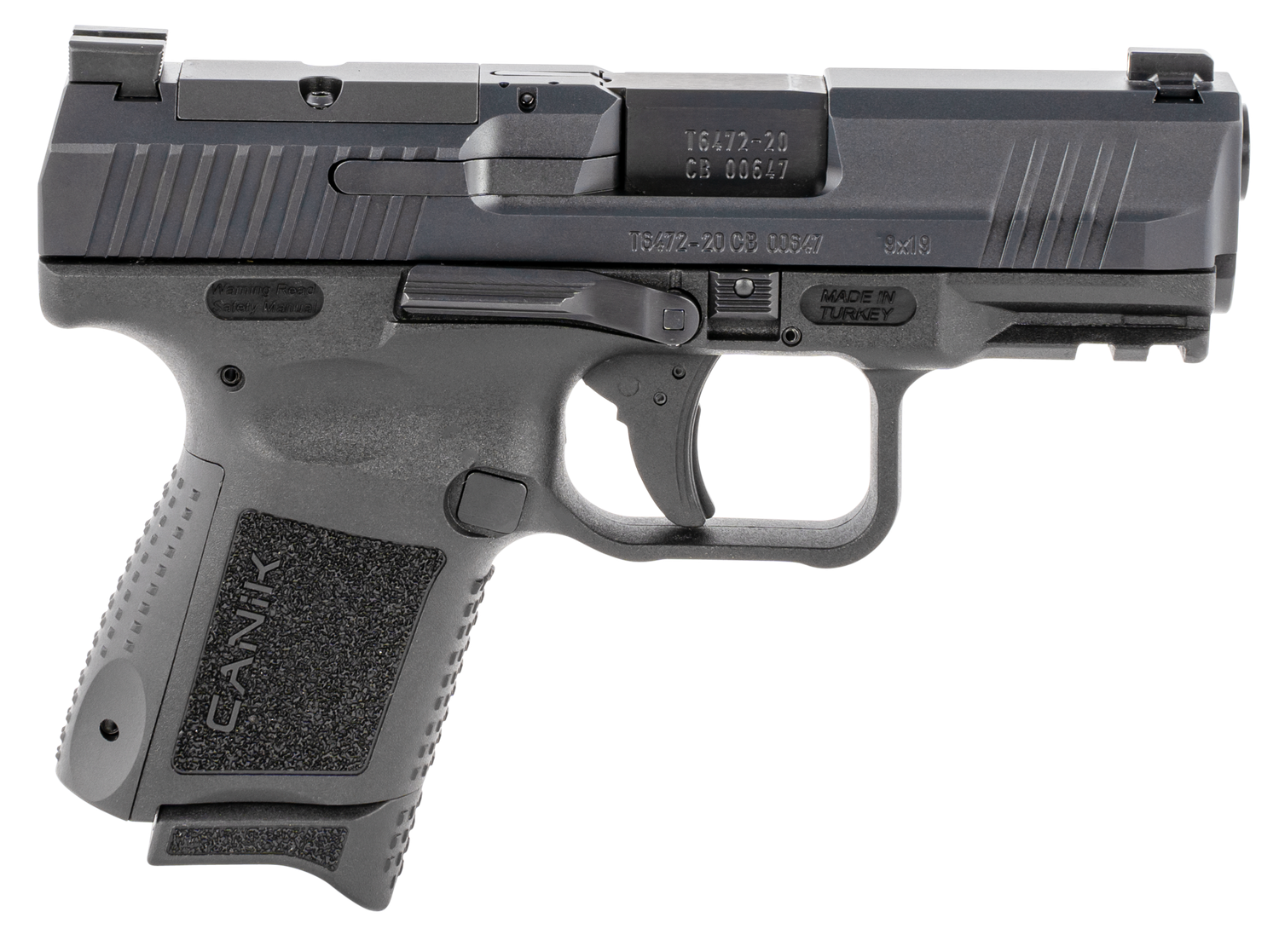 Century Arms Canik TP9 Elite Subcompact Pistol HG5643N, 9mm, 3.5", Black Grips, Black Finish, 15 Rds