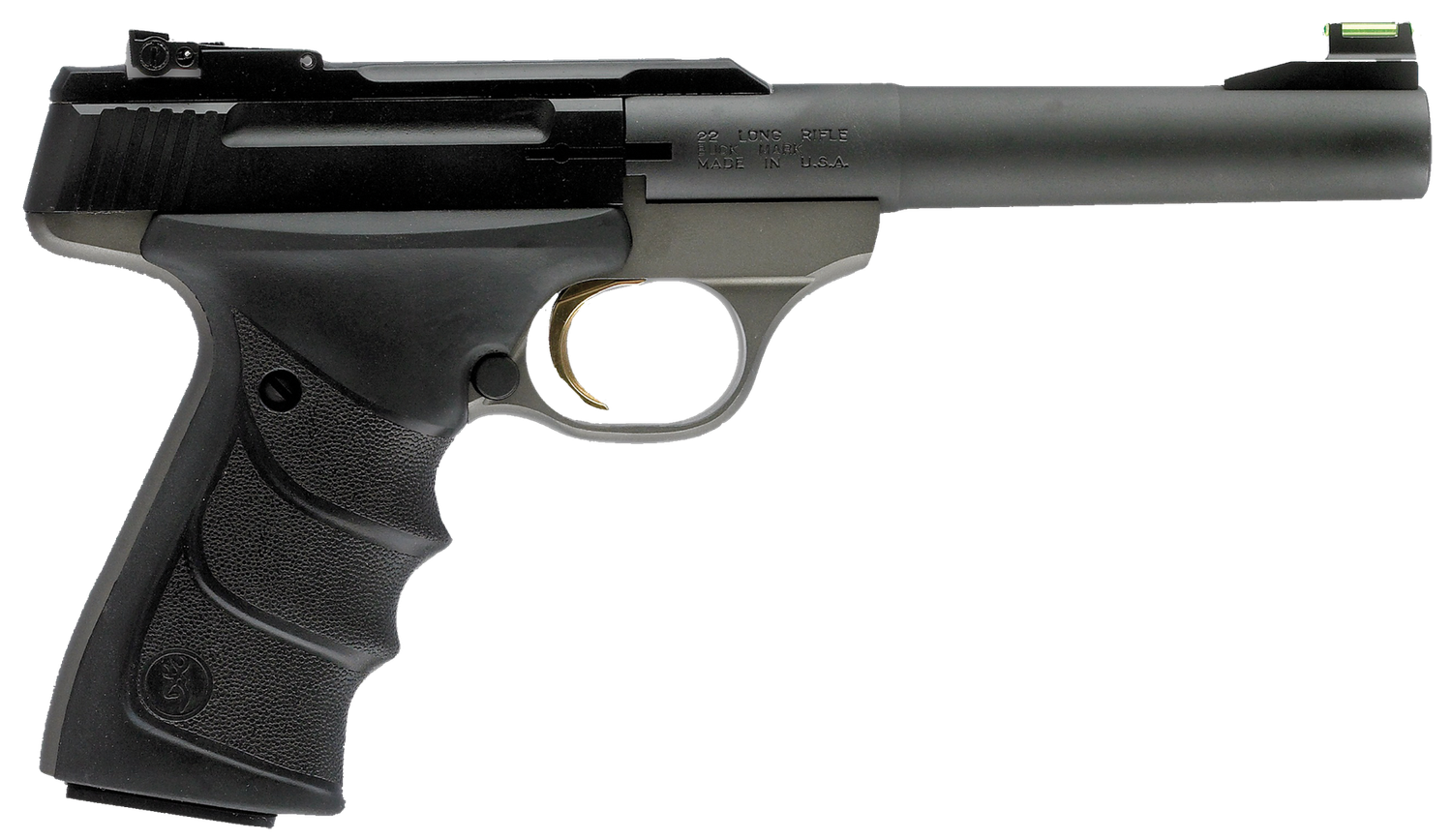 Browning Buck Mark Practical URX Fiber Optic Pistol 051448490, 22 LR, 5.6", Aluminum Grip Frame, Matte Blue Finish