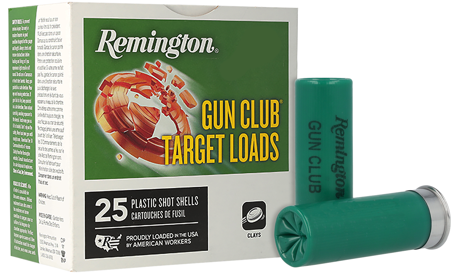 Remington Gun Club Target Loads GC12L7, 12 Gauge, 2-3/4", 1-1/8 oz, 1145 fps, #7.5 Lead Shot, 25 Rds/Bx