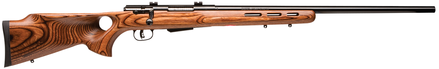 Savage 25 Lightweight Varminter Rifle 19739, 17 Hornet, 24 in, Thumbhole Wood Stock, Blued Finish