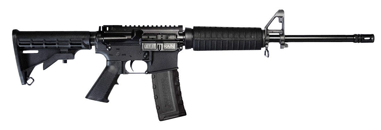 Black Rain Ordnance Spec15 A2 Rifle BROSPEC15A2, 5.56x45mm NATO, 16", 6 Position Collapsible Carbine Stock, 30 Rds
