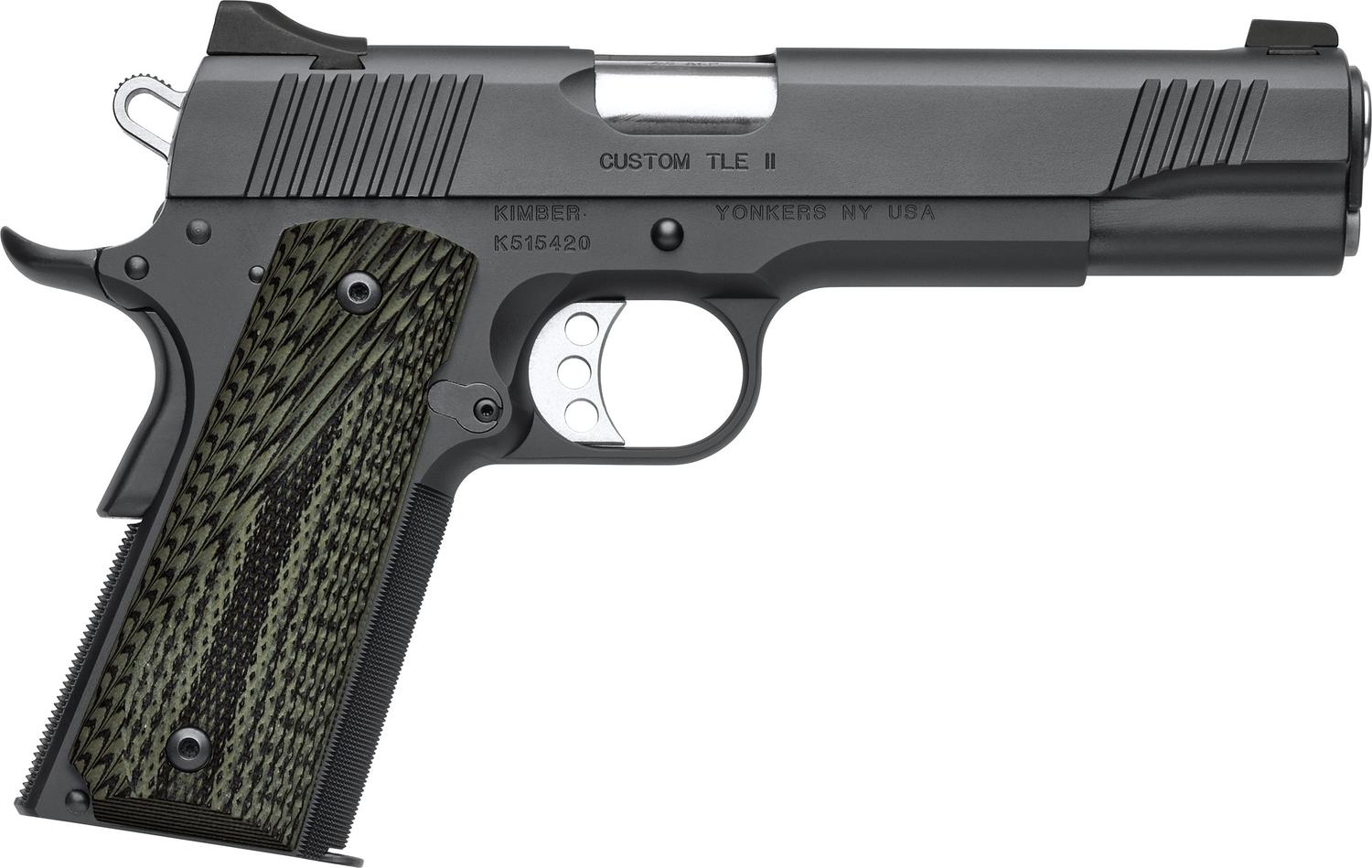 Kimber 3200335 Custom TLE II Pistol - 45 ACP, 5 in Barrel, Matte Black Oxide Frame/Slide