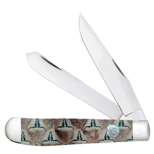 Whiskey Bent Knives Trapper Knife w/Clip Point & Spey Blade, Corriente Handle (WB11-64)