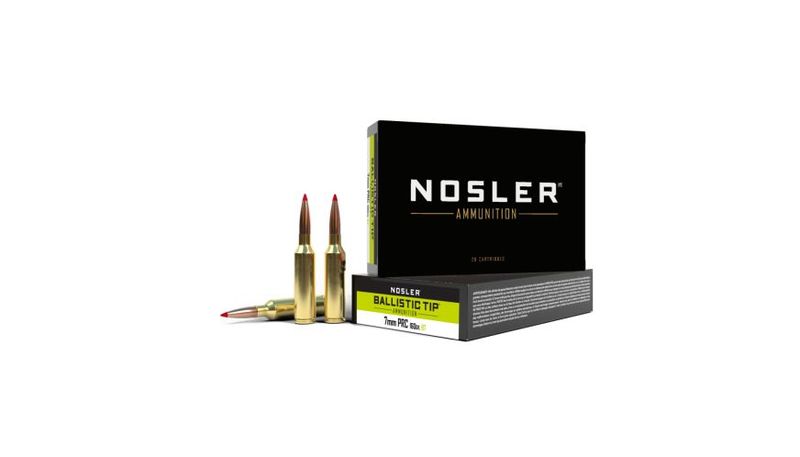 Nosler Ballistic Tip Rifle Ammunition 43465, 7mm PRC, Ballistic Tip, 160 gr, 3000 fps, 20 Rd/Bx