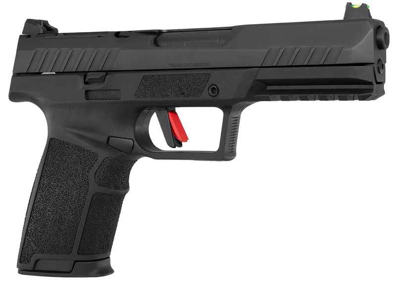 Tisas PX-5.7 Optic Ready Pistol 15200003, 5.7x28mm, 4.80in, Black w/Interchangeable Backstrap, Black Tennifer Finish, 20 Rds