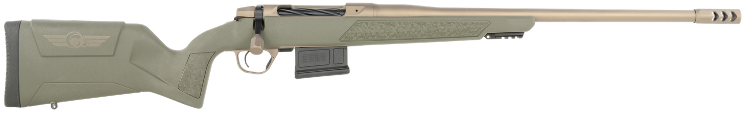 Christensen Evoke Hunter Rifle 8011505400, 22 Creedmoor, 22", OD Green Fixed Synthetic Stock, 4 Rds