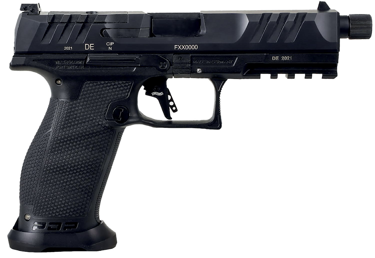 Walther PDP Compact Pro SD Pistol 2858142, 9mm Luger, 5.10", Duty Textured Polymer Grips, Black Finish, 10 Rds