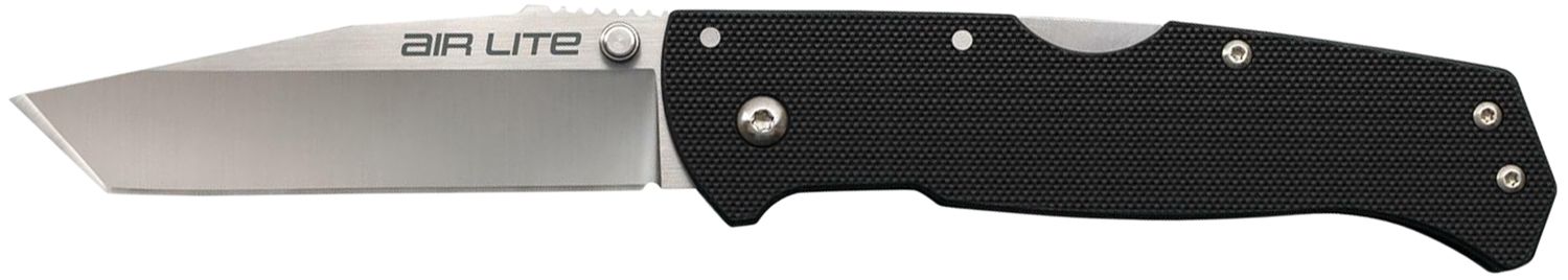 Cold Steel CS26WT, Air Lite 3.5" Folding Tanto Plain SS Blade, Black G10 Handle Includes Pocket Clip
