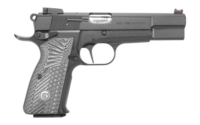 EAA MCP 35 Match Pistol 390465, 9mm Luger, 4.87in, Black/Gray Checkered Grips, Matte Black Finish, 15 Rds