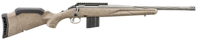 Ruger American Ranch Gen II Rifle 46925, 22 ARC, 16.1 in Threaded, FDE Splatter Gen II American Stock, Gun Metal Gray Cerakote, 10 Rnds