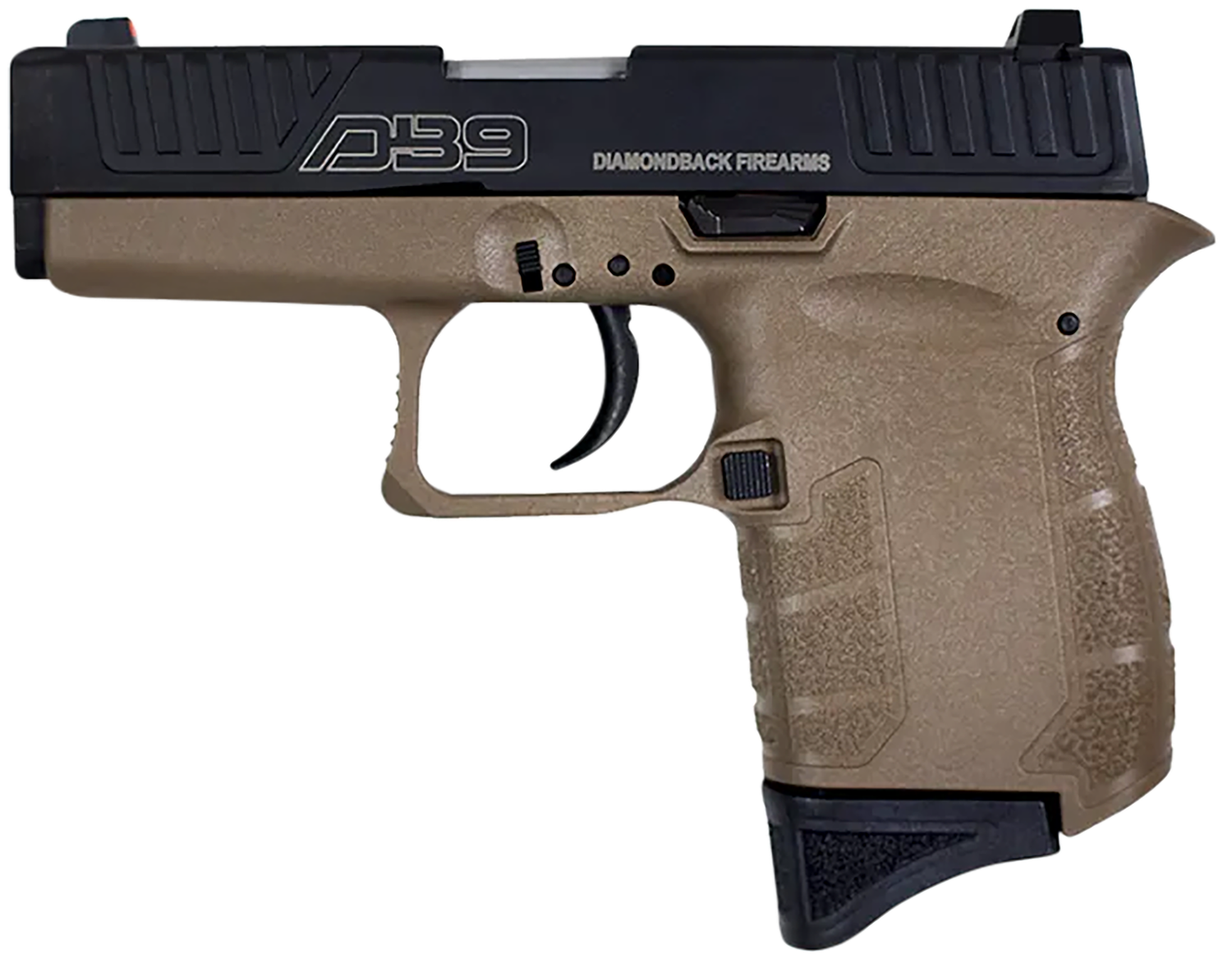 Diamondback DB9 Gen4 Pistol DB0200P061, 9mm Luger, 3.10in, Flat Dark Earth Polymer Frame & Grips, Flat Dark Earth Finish, 6 Rds