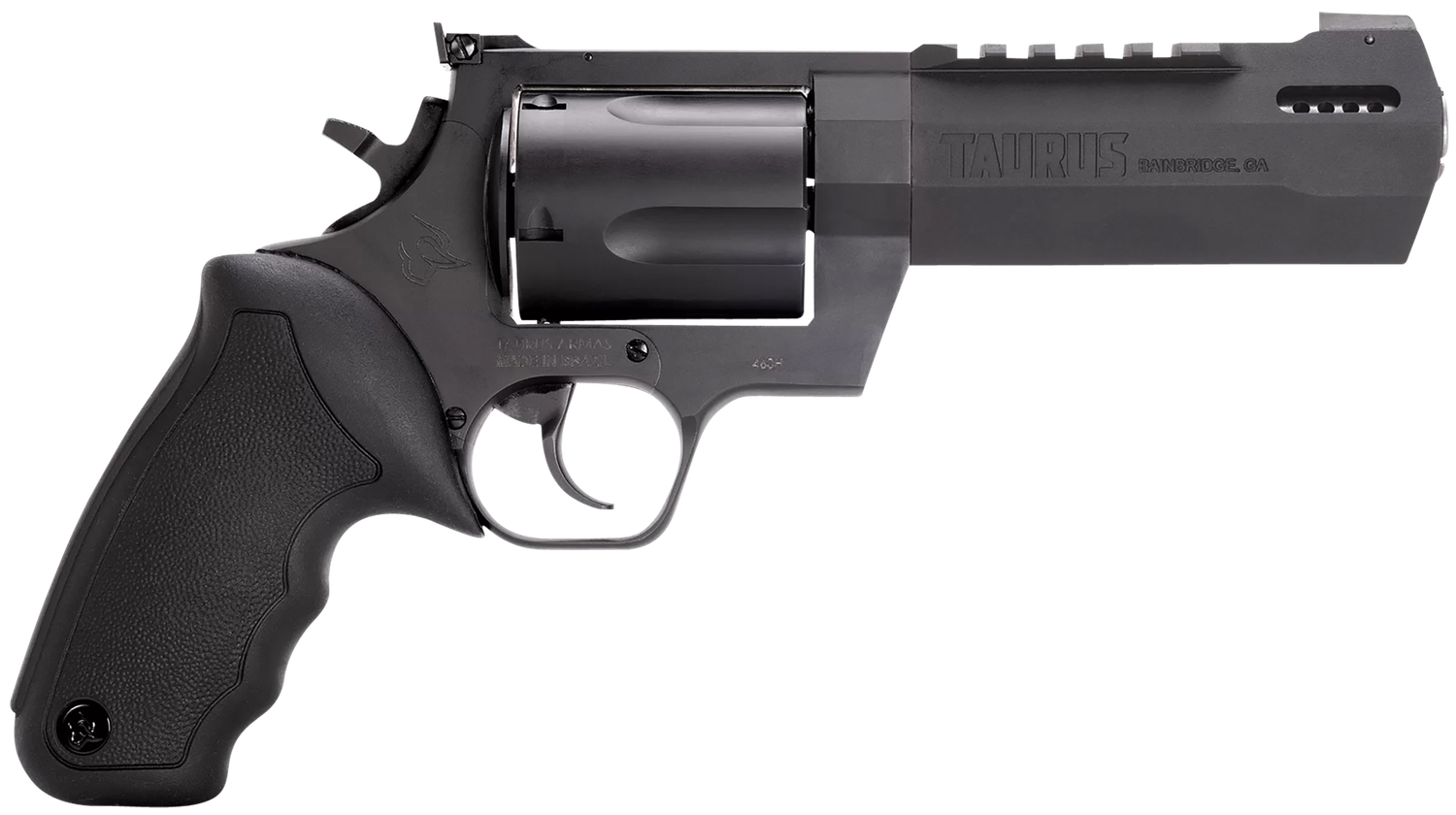 Taurus Raging Hunter Revolver 2460051RH, 460 S&W Mag, 5.12", Black Rubber Grips, Matte Black Finish, 5 Rds
