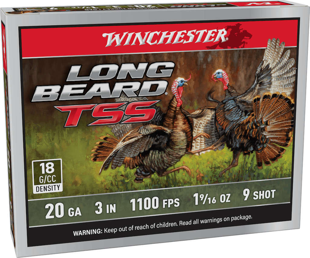 Winchester Long Beard TSS Shotshells LBTSS2039, 20 Gauge, 3", 1 5/8 oz, 1100 fps, #9 Shot, 5 Rds/box