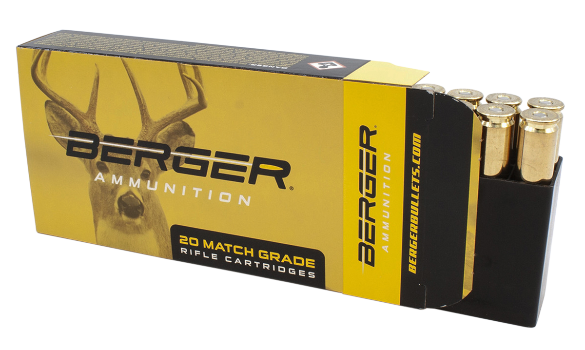 Berger Bullets Hunting Rifle Ammunition 31031, 6.5 Creedmoor, Hybrid, 135 gr, 2851 fps, 20 Rd/Bx