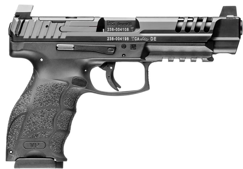 Heckler & Koch VP9L Optic Ready Pistol 81001157, 9mm Luger, 5in, Black Interchangeable Backstrap Grips, 15 Rds