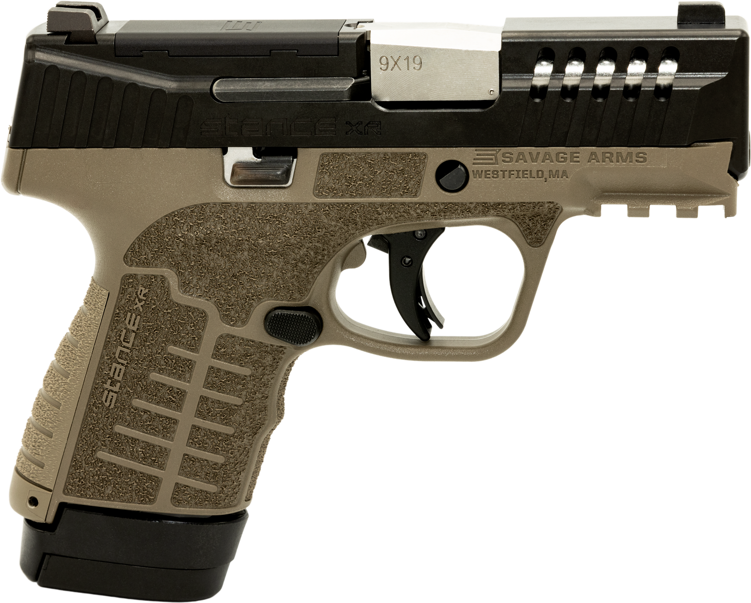 Savage Stance XR Pistol 67064, 9mm Luger, 3.20in, FDE GFN, Flat Dark Earth Finish, 13 Rds