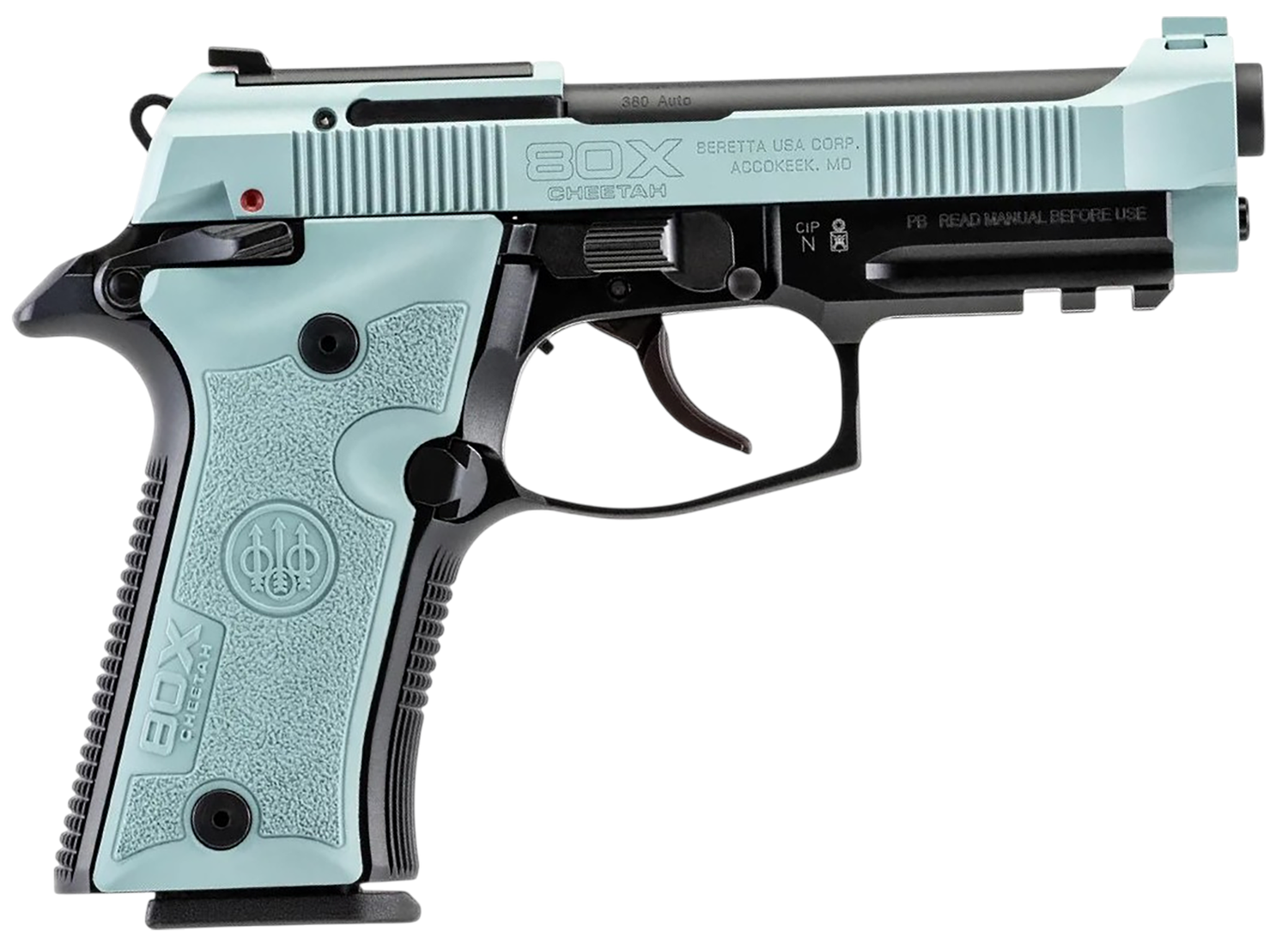 Beretta 80X Cheetah Optic Ready Pistol SPEC0714A, 380 ACP, 3.9in, Alloy Frame, Blue Finish, 13 Rds