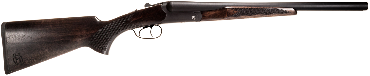 Heritage Mfg Badlander Break Open Shotgun BL1218BK, 12 Gauge, 18.50", Black Chrome Side By Side Barrel & Receiver, Fixed Turkish Walnut Stock