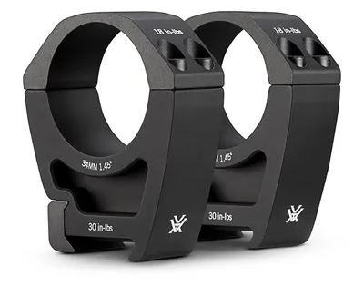 Vortex Pro Series Rings Weaver Style PR34-H, 34mm, High, Matte Black