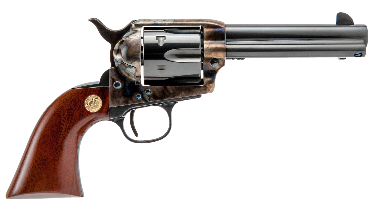Cimarron Model P Pre-War 1896-1940 SAO Revolver MP400, 38 Special, 4.75", Case Hardened Finish, 6rd