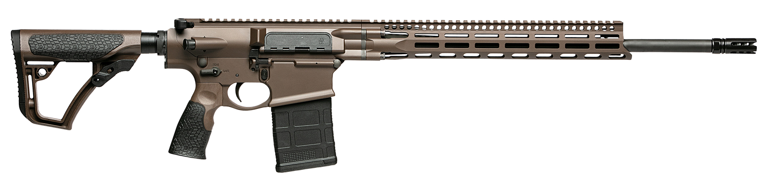 Daniel Defense DD5V5 Gen II, Semi-Auto Rifle, 0216581690047, 6.5 Creedmoor, 20", SoftTouch Overmolding Stock, Brown Cerakote, 20 Rds