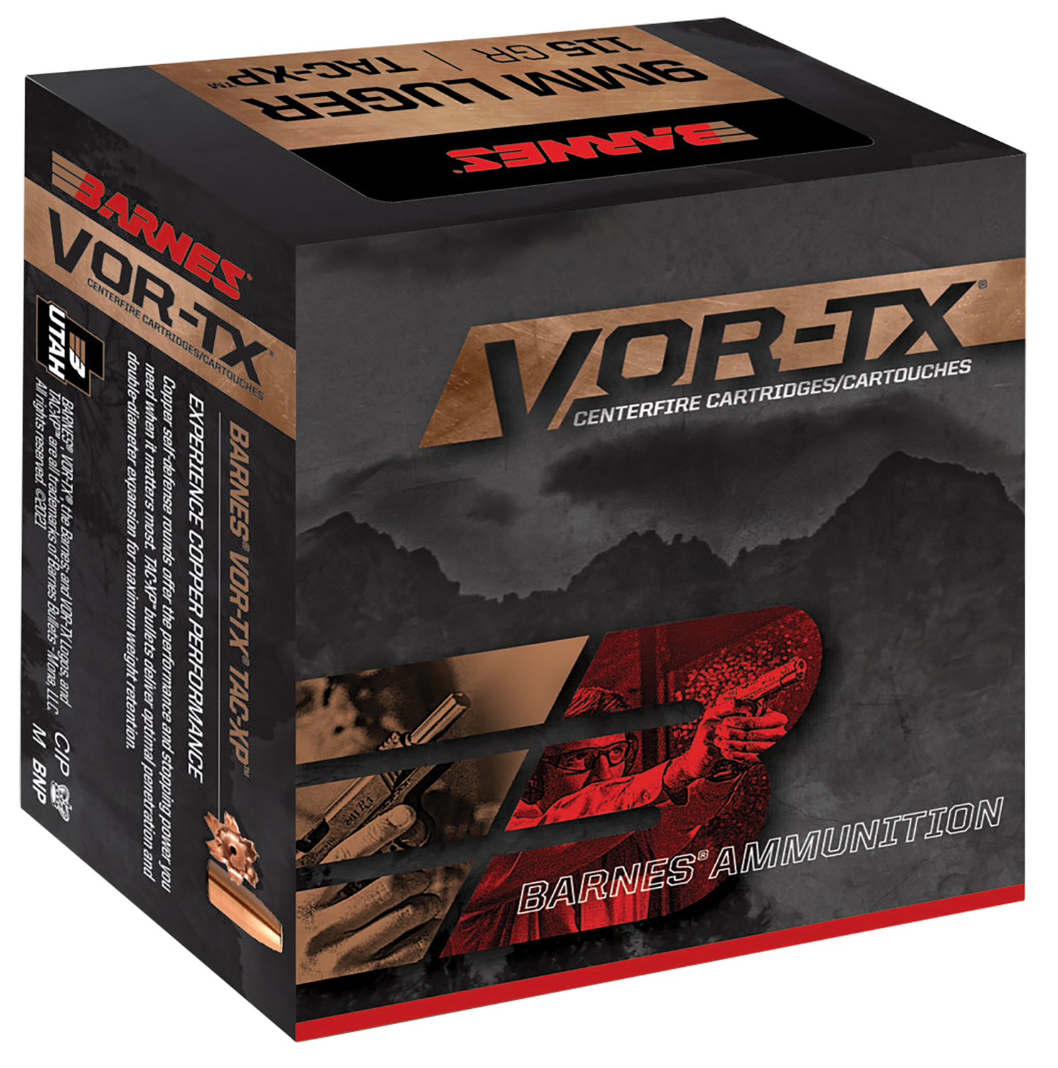 Barnes VOR-TX Handgun Ammunition 21543, 357 Magnum, XPB Hollow Point (HP), 140 GR, 20 Rd/bx