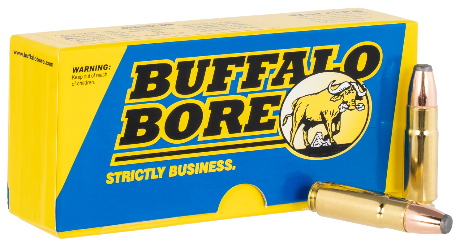 Buffalo Bore Rifle Ammunition 47C/20, 458 SOCOM, Jacketed Flat Nose, 350 GR, 1710 fps, 20 Rd/Bx