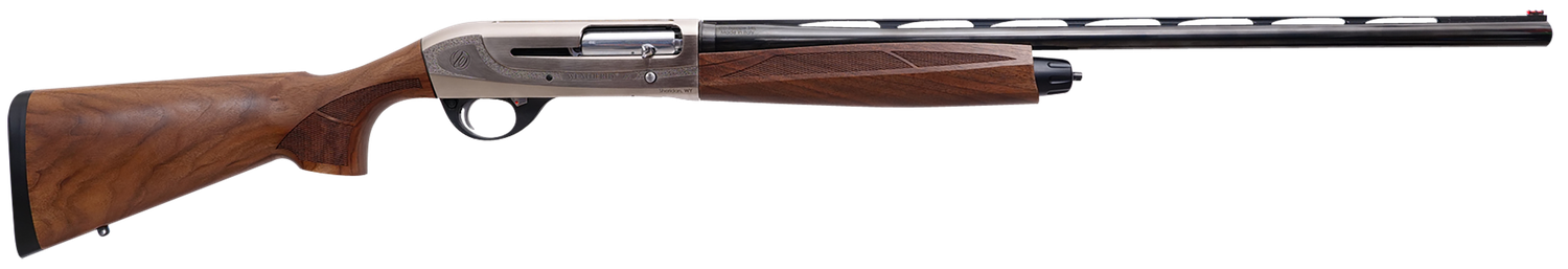 Weatherby 18i Deluxe Full Size Shotgun ID22028MAG, 20 Gauge, 28", 3" Chmbr, Fixed Stock, Engraved Nickel Finish, Walnut Stock