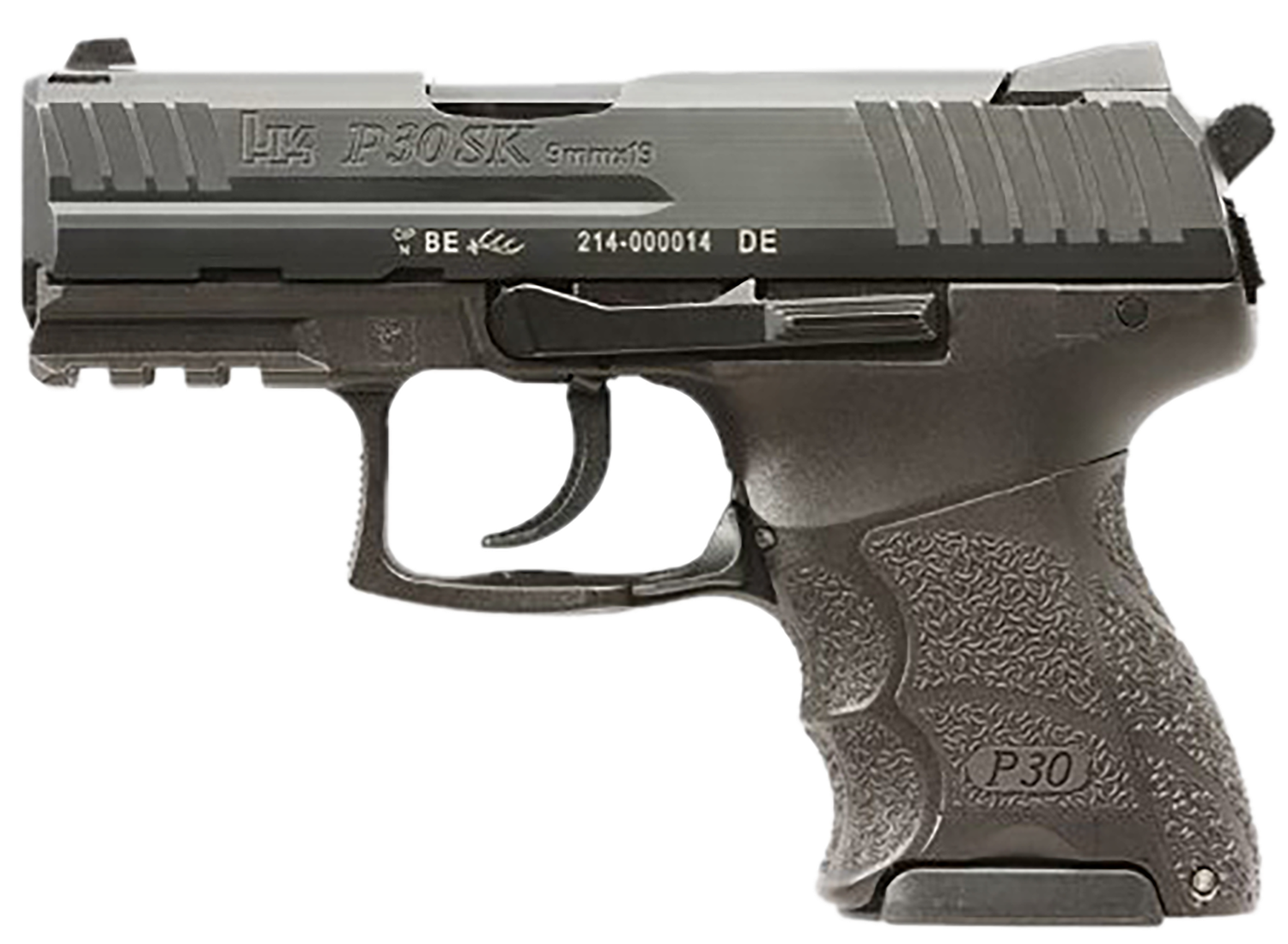 Heckler & Koch P30SK V3 Pistol 81001107, 9mm Luger, 3.27in, Black Finish, 15 Rds