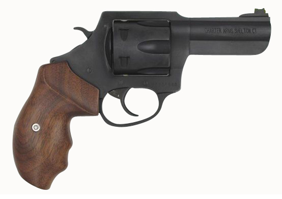 Charter Arms Professional III Revolver 63546, 357 Mag, 4.20", Wood Grip, Black Nitride Finish, 6 Rd