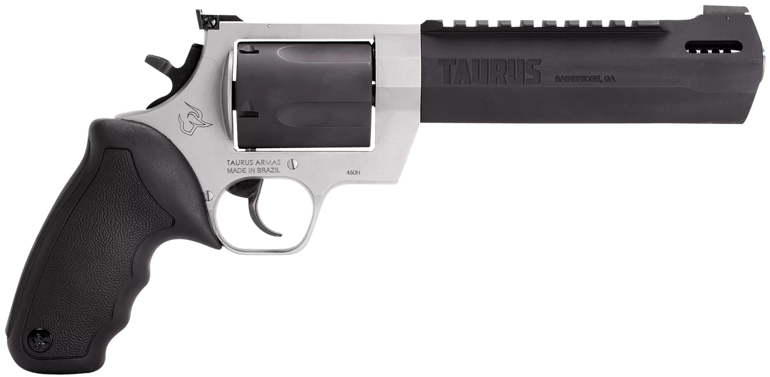 Taurus Raging Hunter Revolver 2460065RH, 460 S&W Mag, 6.75", Black Rubber Grips, Stainless Steel Finish, 5rd