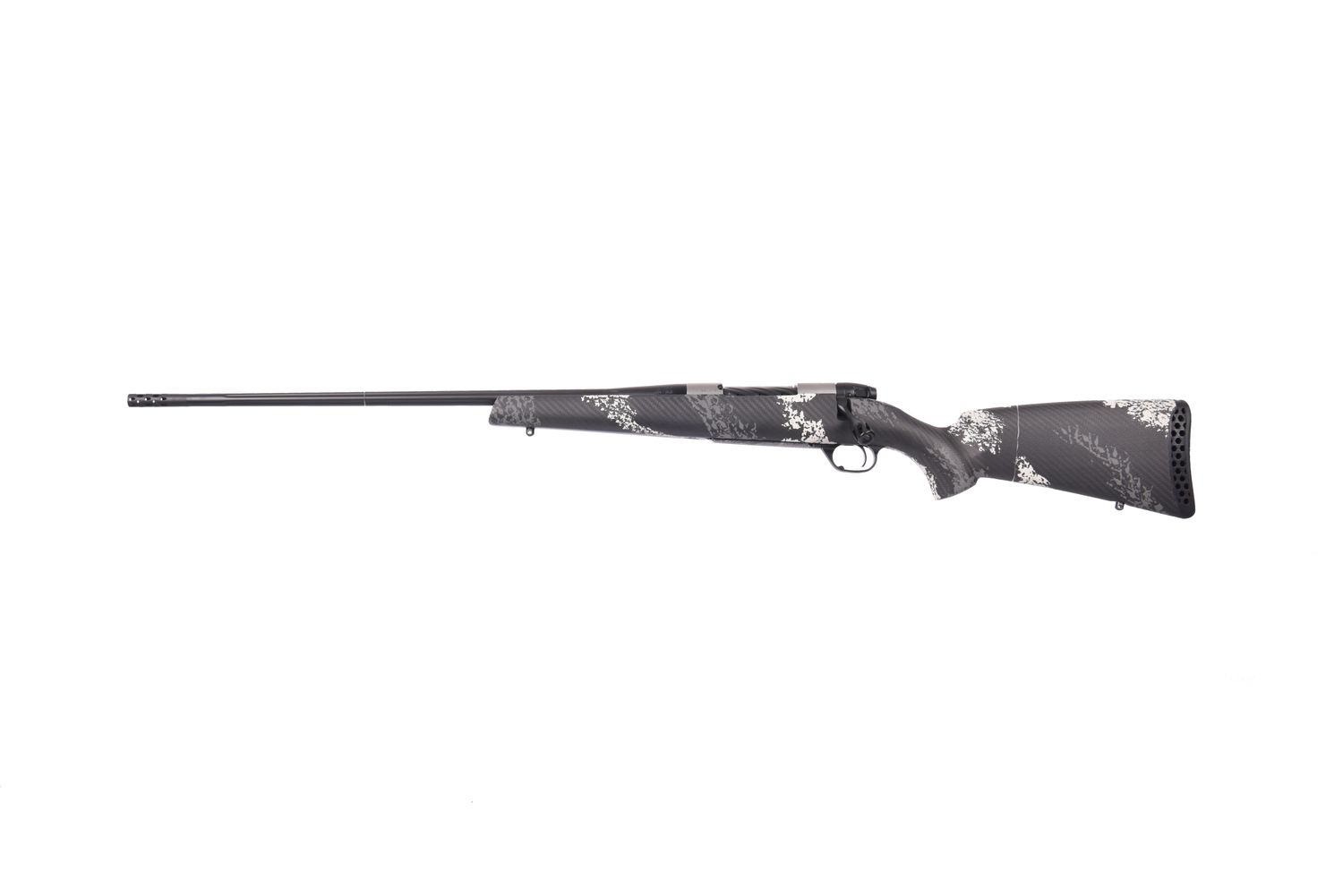 Weatherby Mark V Backcountry Ti 2.0 Left-Hand Rifle MBT20N65RWL6B, 6.5 WBY RPM, 24", Grey/white Carbon Fiber Camo Stock, 4 Rds