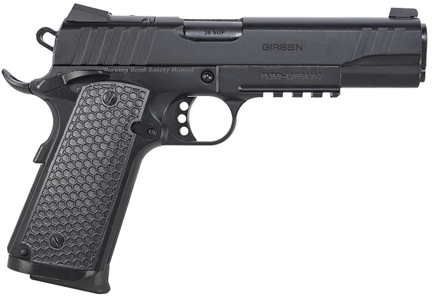 EAA MC1911 S Influencer Optic Ready Pistol 391047, 45 ACP, 5in, Black Polymer Grips, Black Finish, 8 Rds