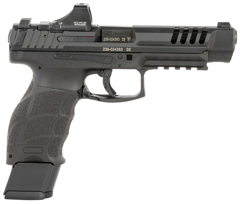 Heckler & Koch VP9L SCS Optic Ready Pistol 81000878, 9mm Luger, 5in, Black Interchangeable Backstrap Grips, 10 Rds