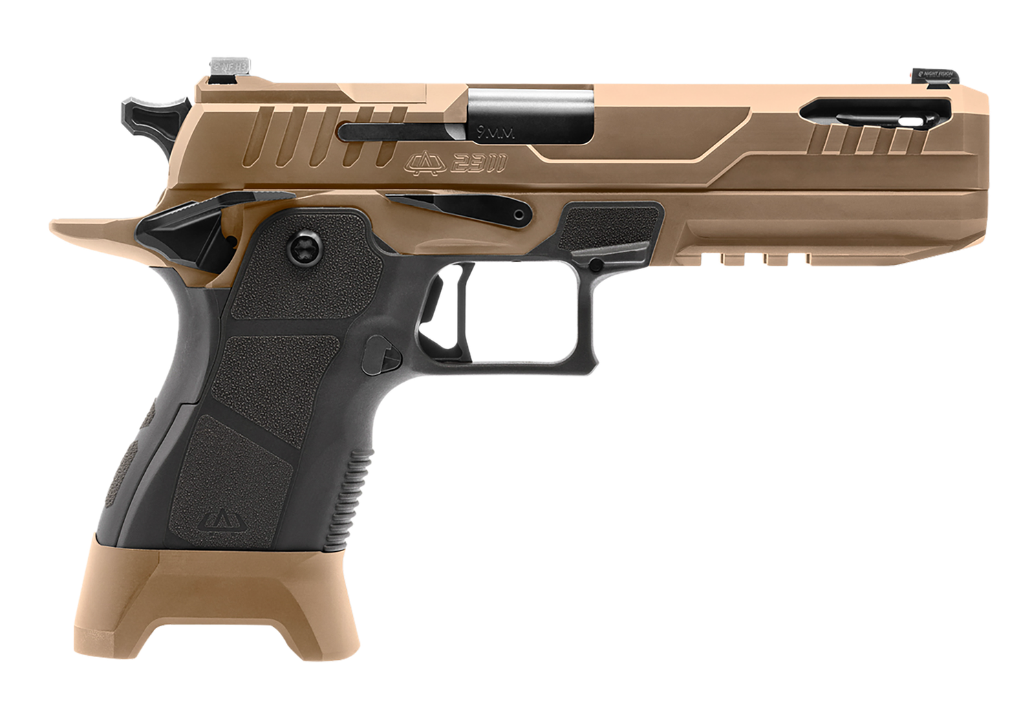 OA DEFENSE 2311 Pro w/Kit Optic Ready Pistol OA2311FPROKITHDBPRT21, 9mm Luger, 5in, Black Modular, High Desert Finish, 17 Rds