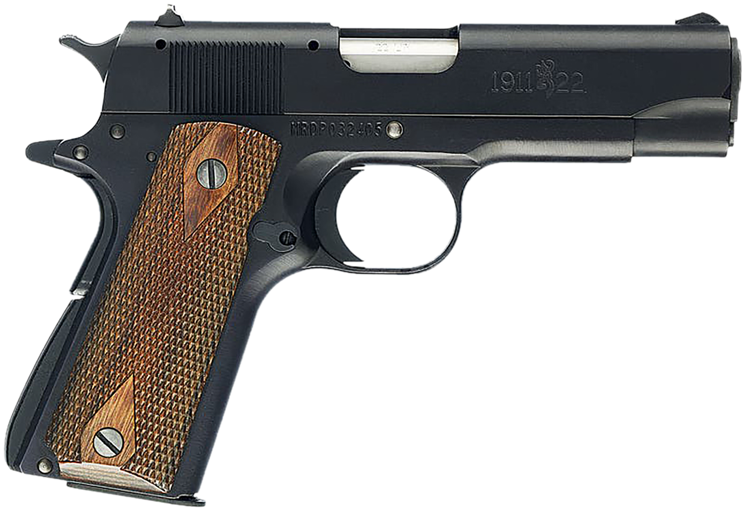Browning Compact 1911-22 Single Action Pistol 051803490, 22 LR, 3.66", Brown Composite Grips, Matte Black Finish