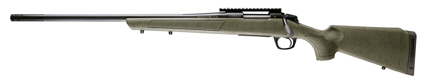 CVA Cascade XT Bolt Action Rifle CR3987GLH, 350 Legend, 22" Threaded Barrel, Graphite Black Cerakote, Fixed OD Green w/Black Webbing Synthetic Stock, Left Hand, 4 Rds