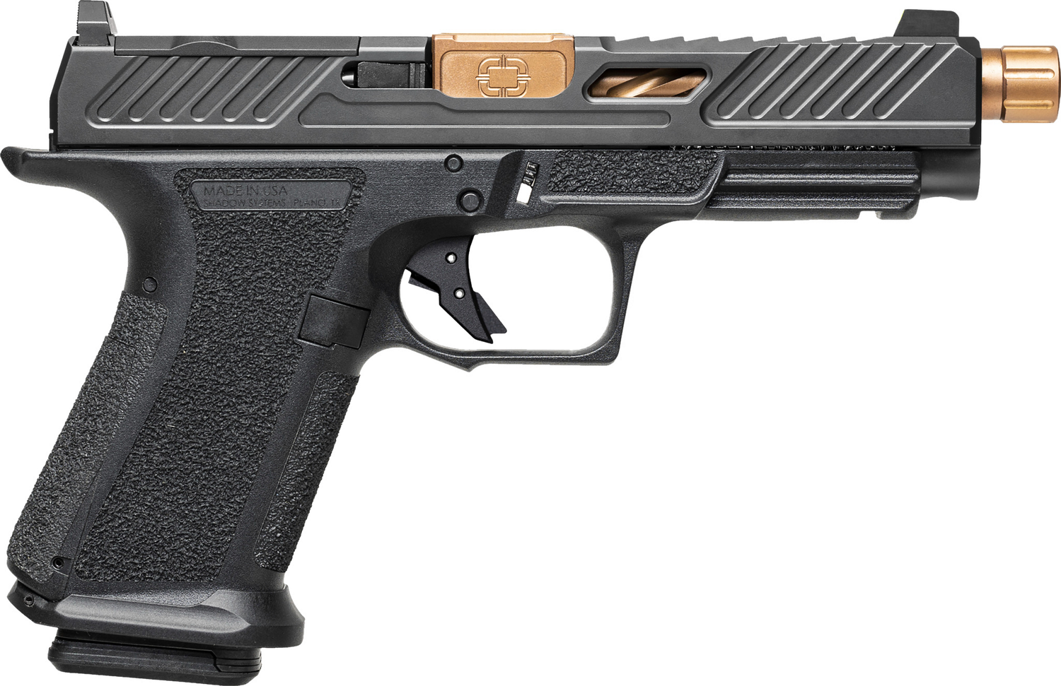 Shadow Systems MR920L Elite Optic Ready Pistol SS1025, 9mm Luger, 5in, Black Interchangeable Backstrap, Black Finish, 15 Rds