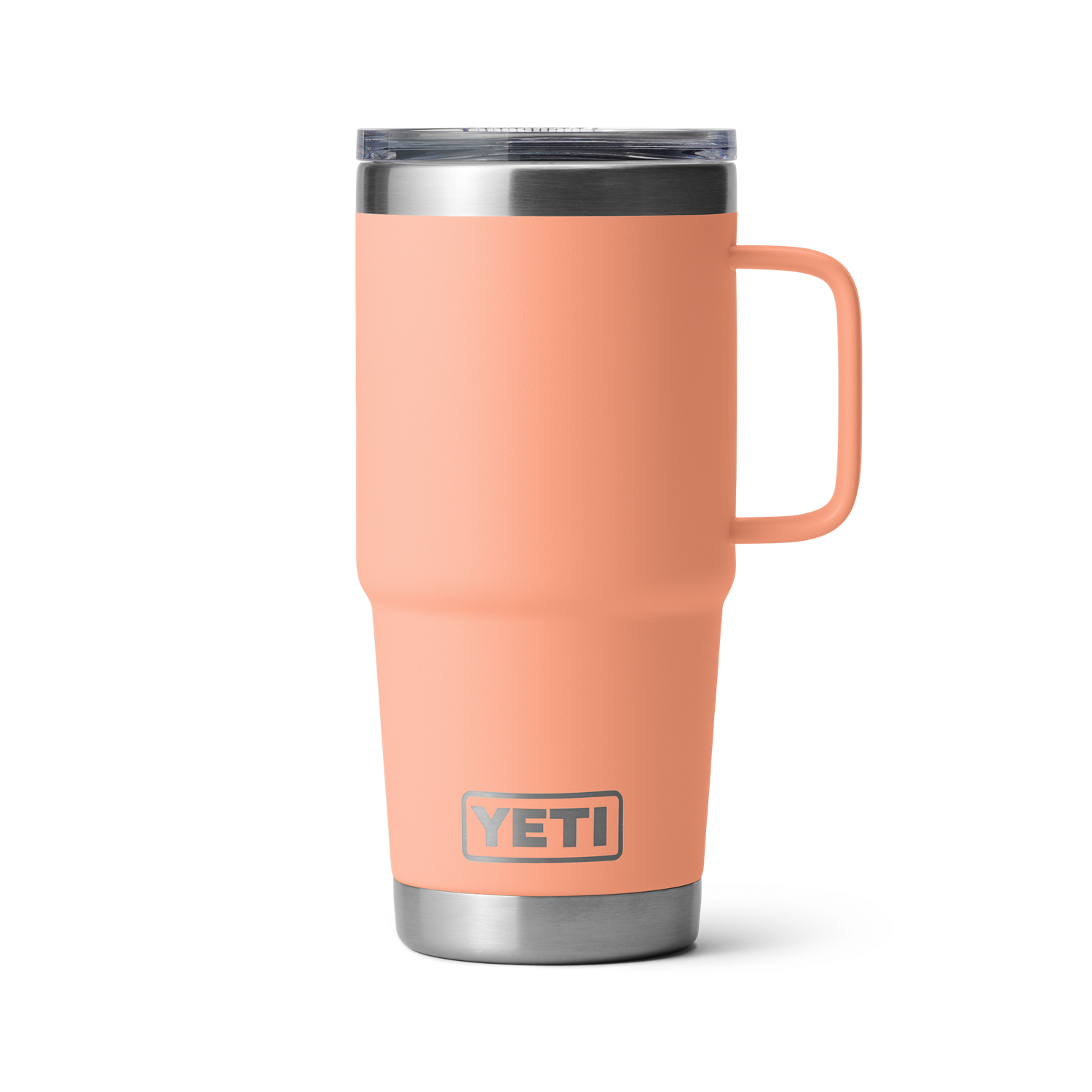 Yeti Rambler 20oz Travel Mug w/ StrongHold Lid (21071505468) Stainless Steel, Lowcountry Peach