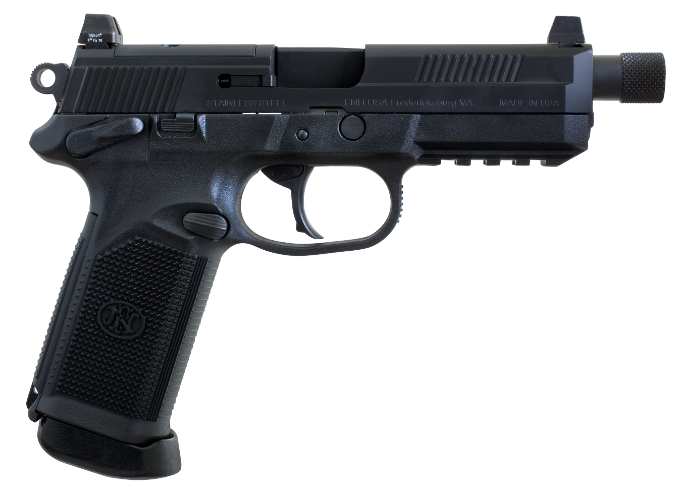 FN Herstal FNX 45 Tactical Pistol 66981, 45 ACP, 5.3", Black Interchangeable Backstrap Grips, Black Finish, 10 Rds